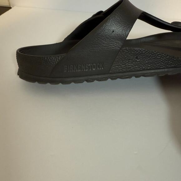 Birkenstock‎ Gizeh Sandals Womens 8 Eva Black Shoe Size Leather Slip On Casual - Picture 7 of 11